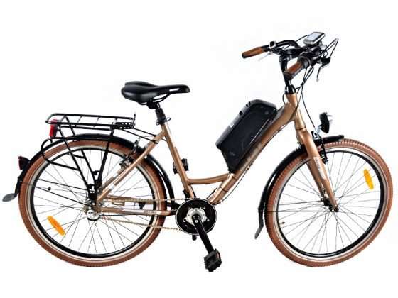 ЭЛЕКТРОВЕЛОСИПЕД JAZZ-MID Drive-36В350Вт 11Ач brown